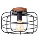 Candeeiro de teto preto industrial, Taede