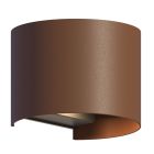 Candeeiro up down de alumínio cor de ferrugem, Dion, 7W, LED 3000K, IP54