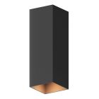 Candeeiro up down de alumínio preto, Dion, 8W, LED 3000K, IP54