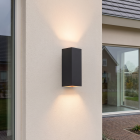 Candeeiro up down de alumínio preto, Dion, 8W, LED 3000K, IP54