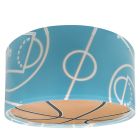 Plafon quarto infantil de plástico azul, Basketball