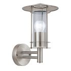 Candeeiro para exterior prateado de aço inoxidável, Arabella, IP44