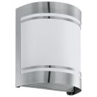 Candeeiro para exterior prateado de vidro, Aartje, IP44