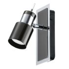 Foco de teto níquel de aço, Nicolas, com interruptor