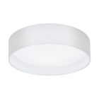 Plafon branco de tecido, Abano, 12W, LED 3000K