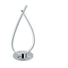 Candeeiro de mesa cromo de plástico, Therese, 14W, LED 3000K, com interruptor