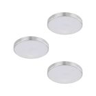 Régua LED cozinha prateada de alumínio, Vanya, 2W, LED 3000K
