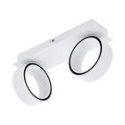 Foco de teto branco de alumínio, Gabi, 5W, LED 3000K