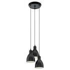 Candeeiro suspenso preto de metal, Lavinio