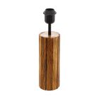 Candeeiro de mesa castanho de madeira, Jayvano, com interruptor