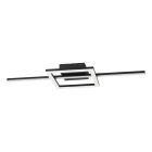 Candeeiro de teto preto de plástico, Xam, 19,5W, LED white switch