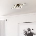 Candeeiro de teto preto de plástico, Xam, 19,5W, LED white switch