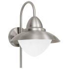 Candeeiro para exterior prateado de vidro, Elayza, IP44