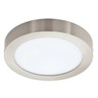 Candeeiro de teto inteligente níquel de plástico, Geraldo, 16,5W, LED ajustável de branco quente a branco frio, IP44