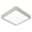 Candeeiro de teto inteligente níquel de plástico, Geraldo, 16,5W, LED ajustável de branco quente a branco frio, IP44