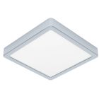 Candeeiro de teto para casa de banho cromo de plástico, Geraldo, 17W, LED 3000K, IP44