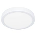 Candeeiro de teto para casa de banho branco de plástico, Geraldo, 17W, LED 3000K, IP44