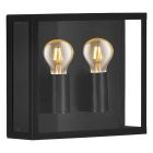 Candeeiro para exterior preto de alumínio, Alihan, IP44