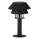 Candeeiro para exterior preto de aço, Cindy, IP65