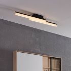 Candeeiro de teto para casa de banho preto de alumínio, Michelle, 11W, LED 3000K, IP44