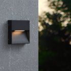 Candeeiro para exterior preto de alumínio, Lamar, 4,8W, LED ajustável de branco quente a branco frio, IP65