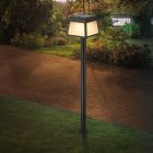 Foco de jardim solar preto de plástico, Imelda, 7,5W, LED 3000K, IP65