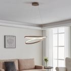 Candeeiro suspenso bege de alumínio, Ties, 36W, LED 3000K