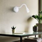 Aplique de parede branco de plástico, Obbe, 3,8W, LED 3000K, com interruptor