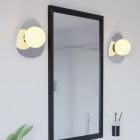Aplique de parede cromo de aço, Cornee, 4,2W, LED 2700K, IP44