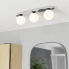 Candeeiro de teto cromo de aço, Cornee, 4,2W, LED 2700K, IP44