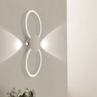 Aplique de parede castanho de alumínio, Vixa, 20W, LED 3000K