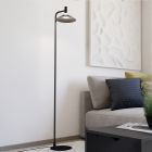 Candeeiro de pé preto de aço, Phuong, 7,5W, LED RGBW