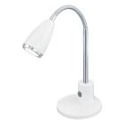 Candeeiro de mesa branco de metal, Said, com interruptor