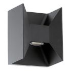 Candeeiro para exterior antracite de alumínio, Jeslynn, 3W, LED 3000K, IP44