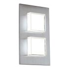 Candeeiro para exterior prateado de aço inoxidável, Jorien, 3W, LED 3000K, IP44