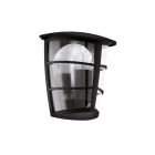 Candeeiro para exterior preto de plástico, Inas, IP44