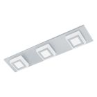Plafon prateado de plástico, Elsien, 3W, LED 3000K