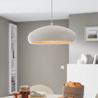 Candeeiro semiesférico cobre de metal, Mogano