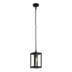 Candeeiro para exterior preto de aço, Alihan, IP44