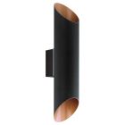 Candeeiro para exterior preto de metal, Alianne, IP44