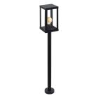 Candeeiro para exterior preto de aço, Alihan, IP44