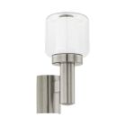 Candeeiro para exterior prateado de vidro, Anco, IP44