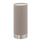 Candeeiro de mesa toupeira de tecido, Abano, com dimmer tátil