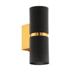 Candeeiro up down dourado de metal, Annely