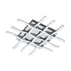 Candeeiro de teto cromo de aço, Arantxa, 36W, LED 3000K