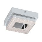 Aplique de parede cromo de plástico, Arjo, 4W, LED 3000K