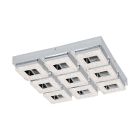 Aplique de parede cromo de plástico, Arjo, 4W, LED 3000K