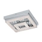 Candeeiro de teto cromo de plástico, Arjo, 12W, LED 3000K
