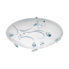 Candeeiro de teto branco de vidro, Arsalan, 16W, LED 4000K