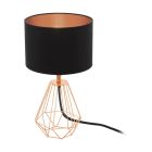 Candeeiro de mesa cobre de tecido, Acri, com interruptor